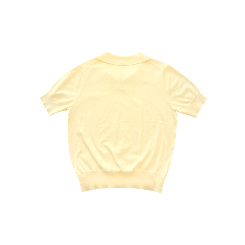 반팔 티셔츠 아이보리 색상 이미지-S2L2